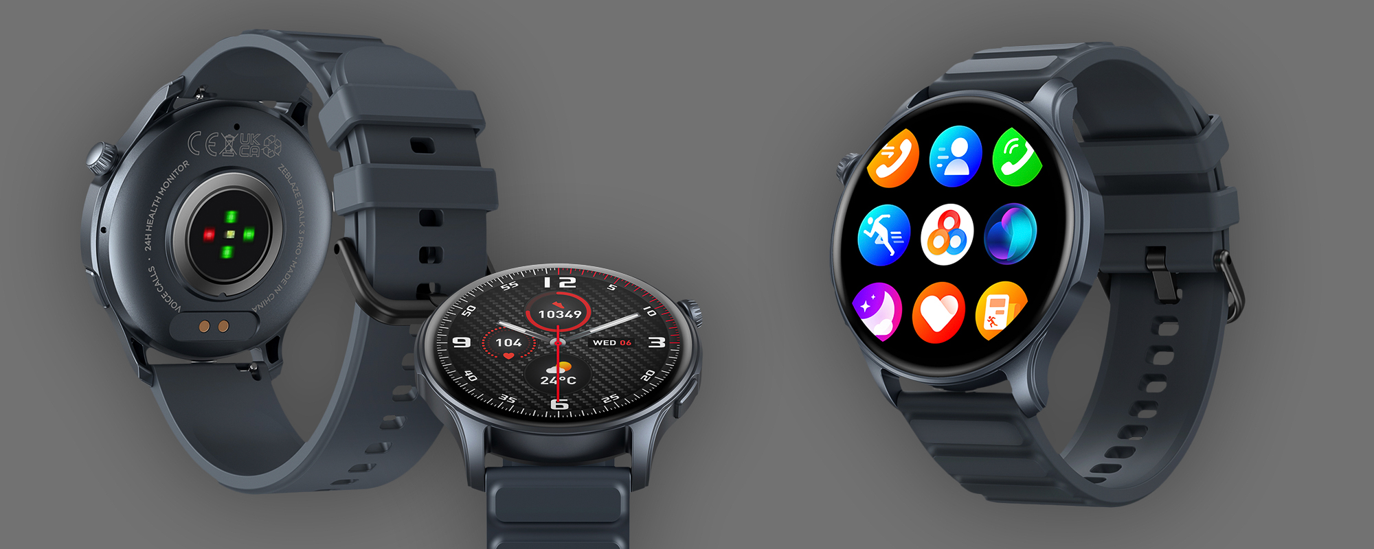 Smartwatch Zeblaze Btalk 3 Pro - szary